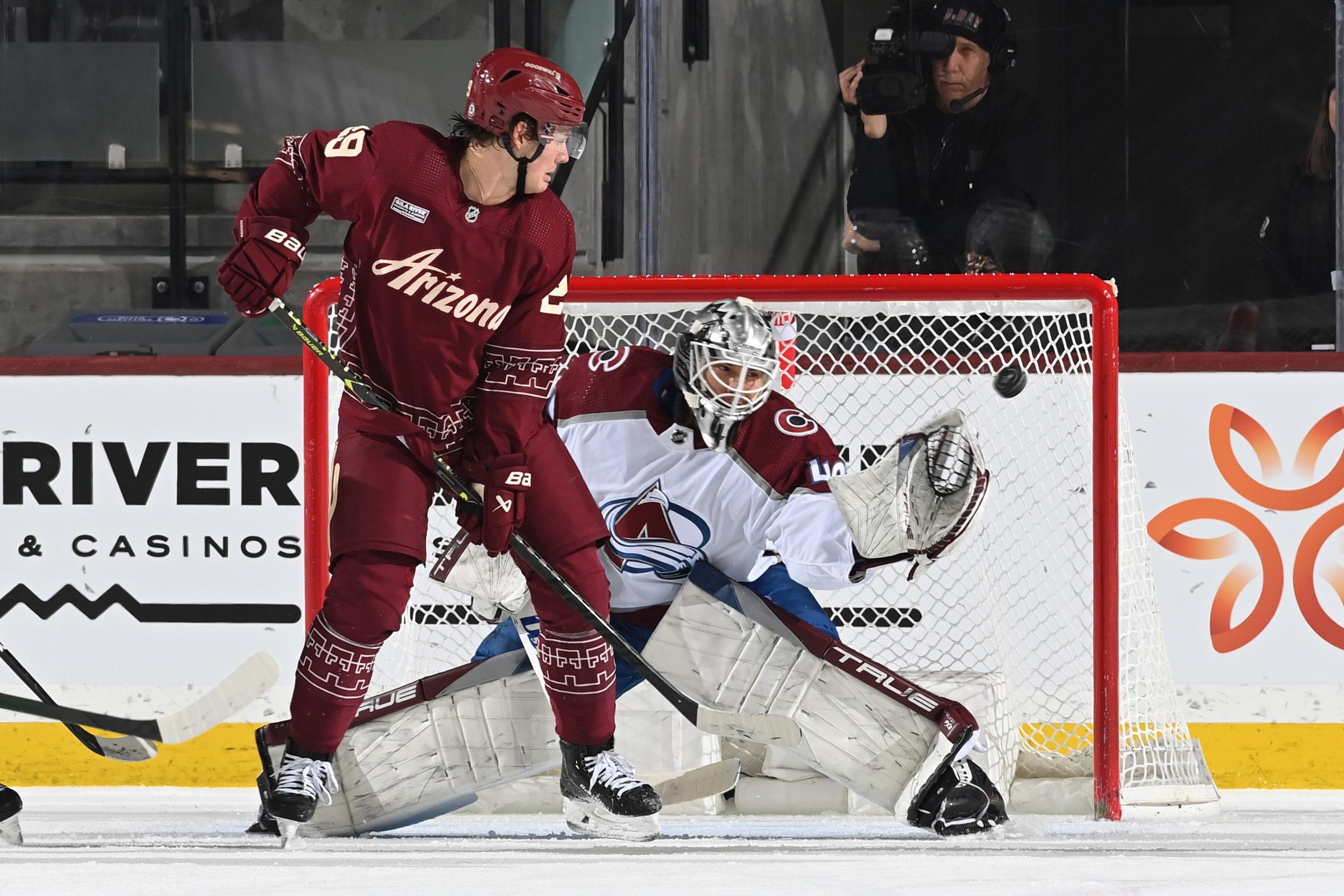 After coming off a career best season, Barrett Hayton will look to continue to grow to help the Arizona Coyotes rise above the expectations they have for the 2023-24 season. - Photo Courtesy of the Arizona Coyotes