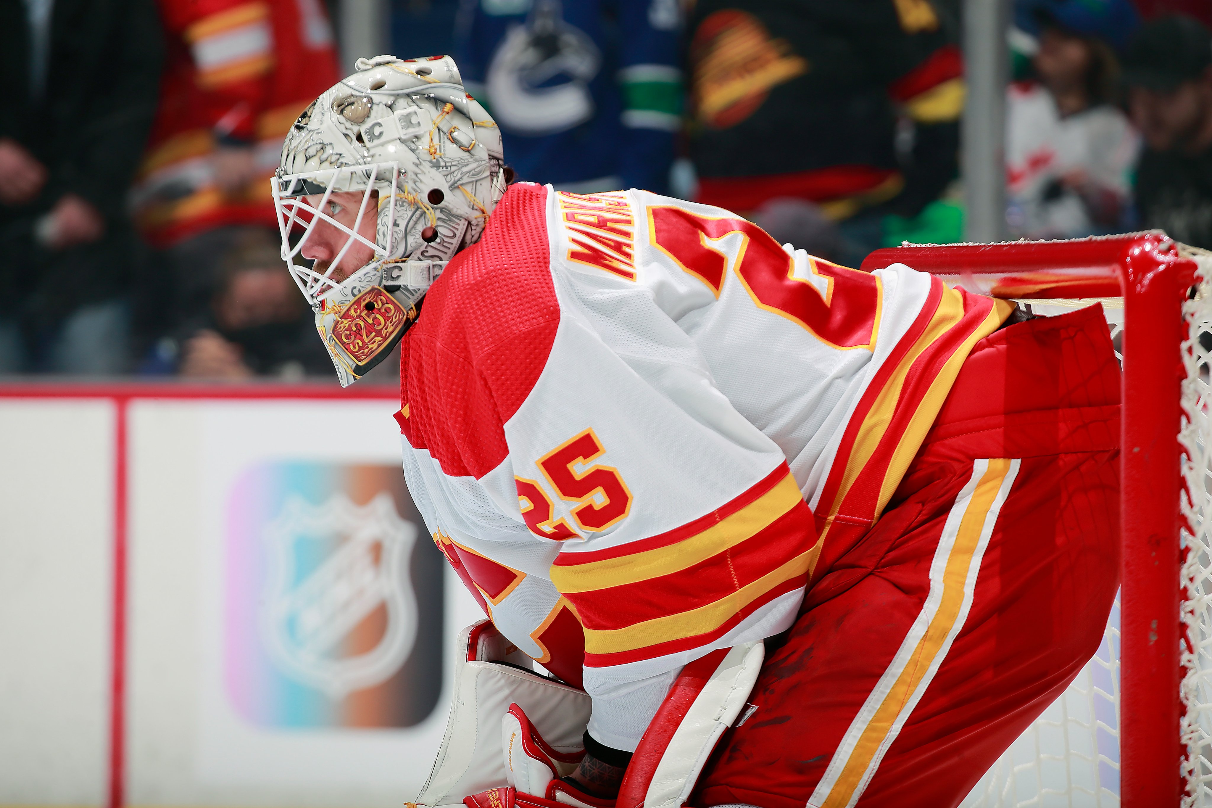 As the Calgary Flames battle through turmoil, Jacob Markstrom will look to bounce back after a disappointing 2022-23 season. - Photo Courtesy of the Calgary Flames