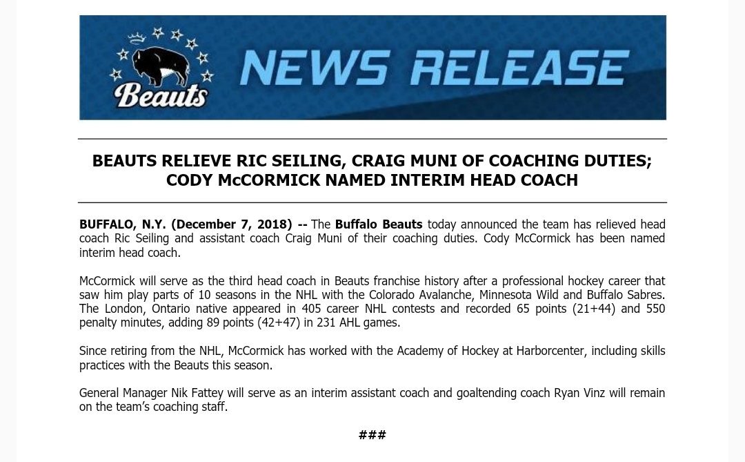 Beauts News 12-7-2018