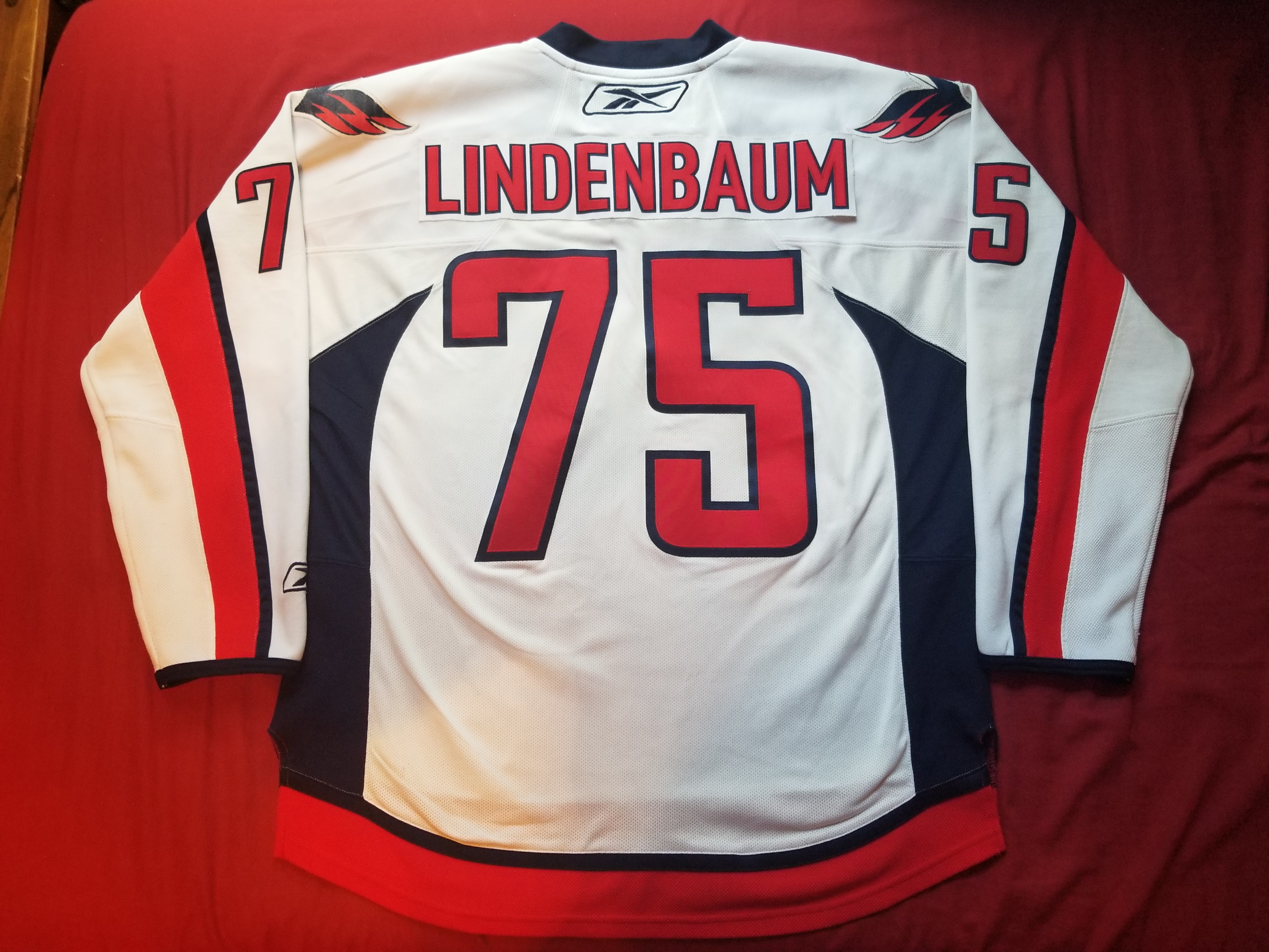 Capitals Away White Lindenbaum 2007 Back