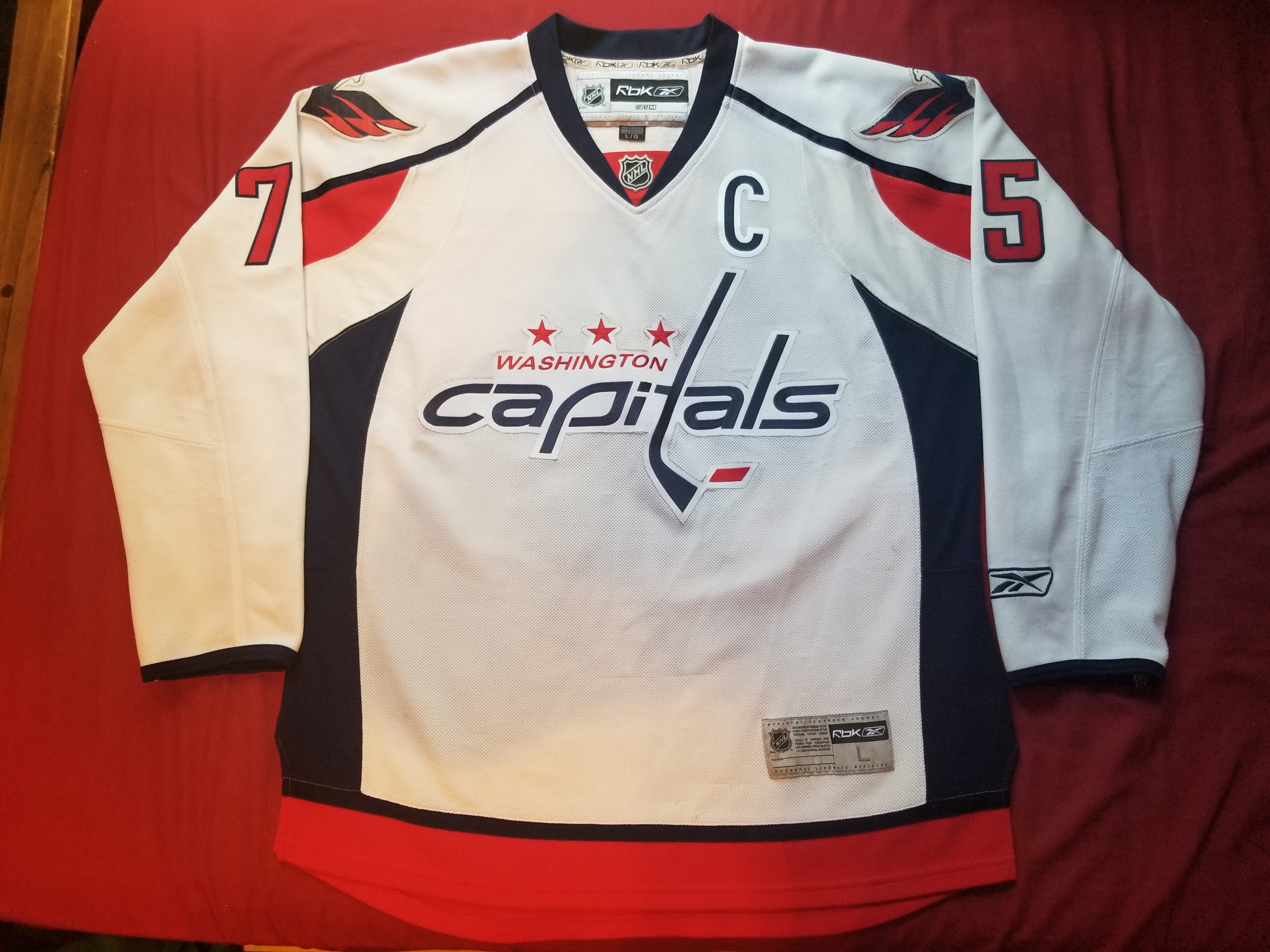 Capitals Away White Lindenbaum 2007 Front