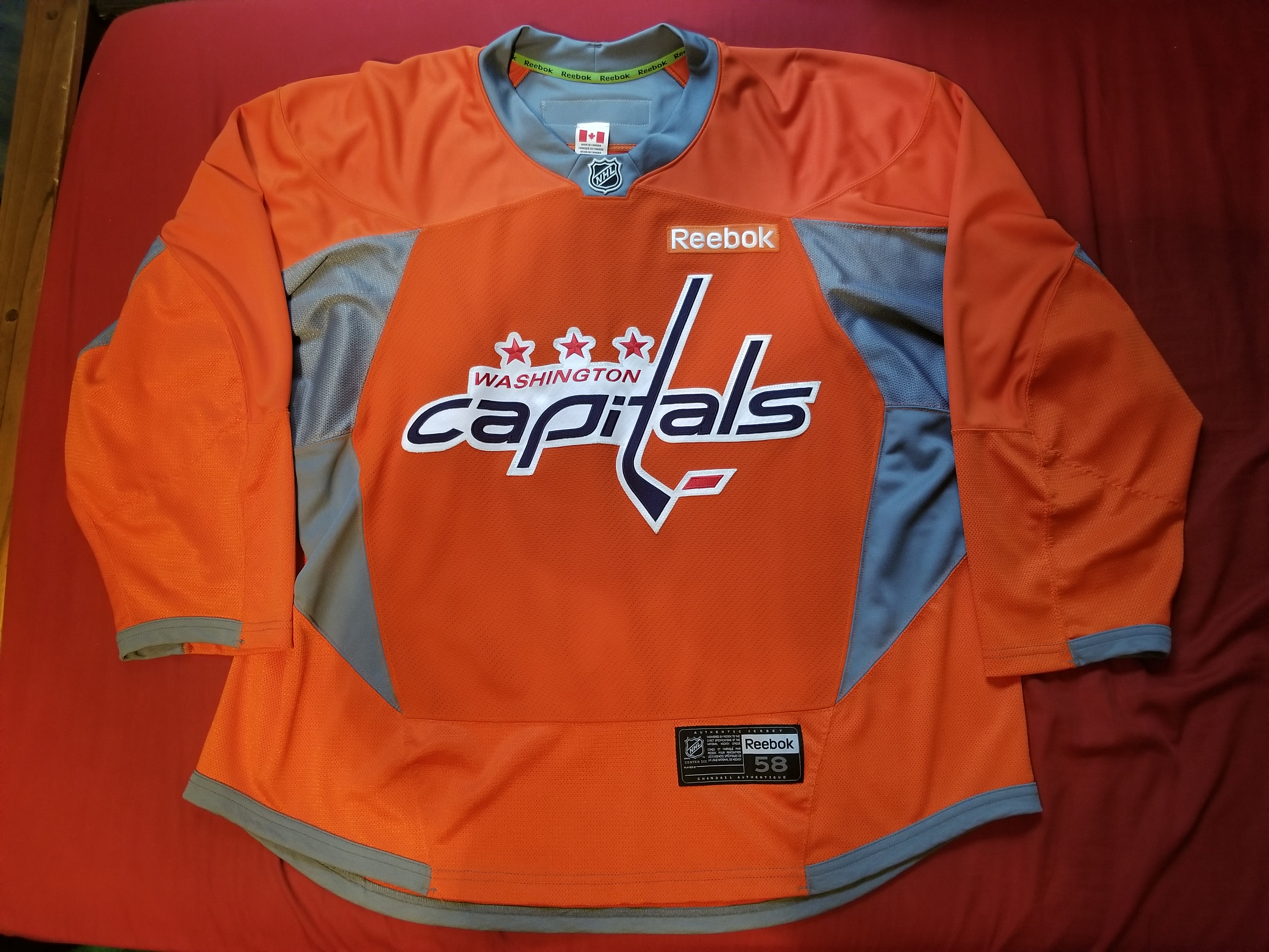 Capitals Practice Orange 2016