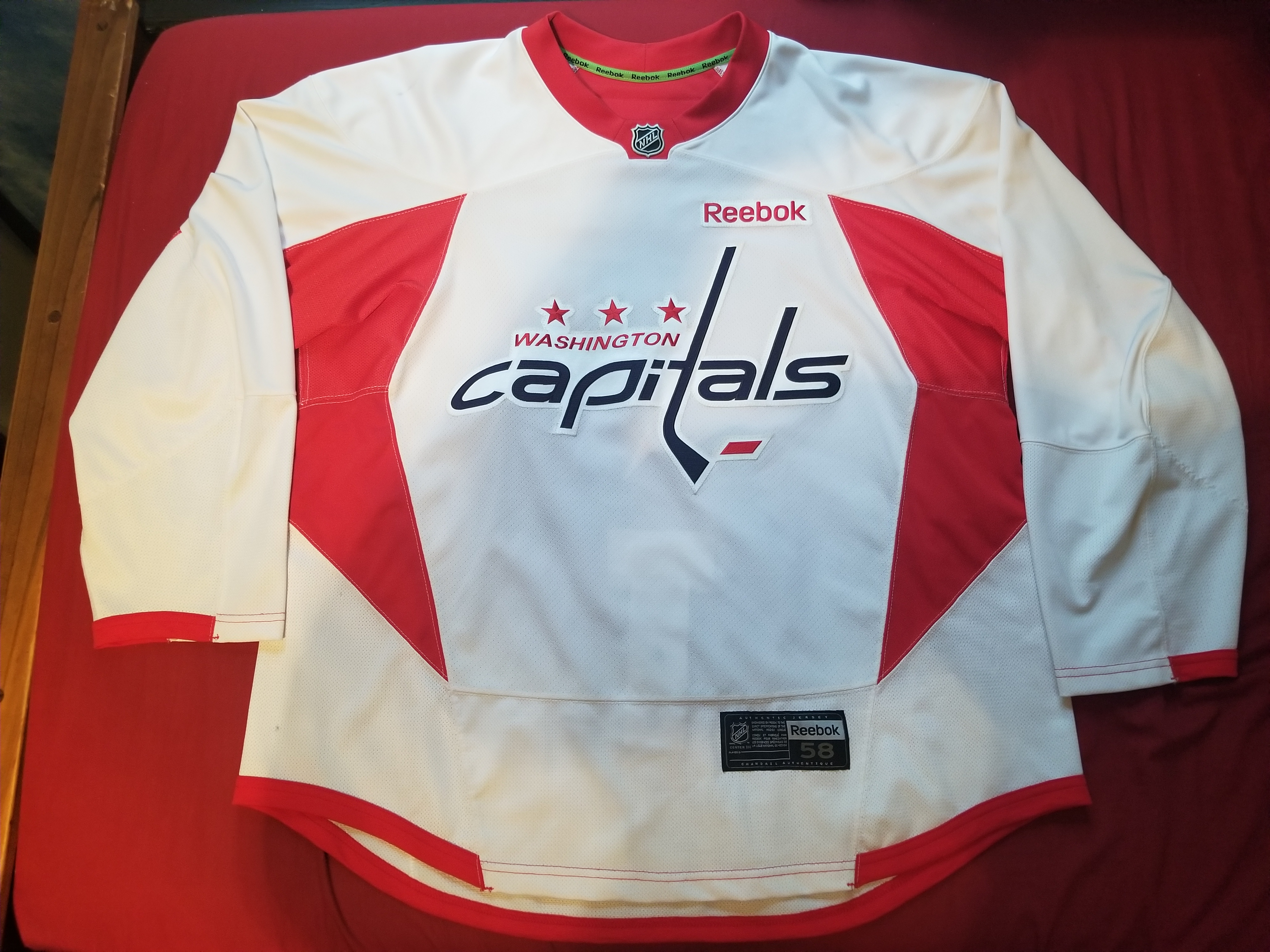 Capitals Training White 2016 Front