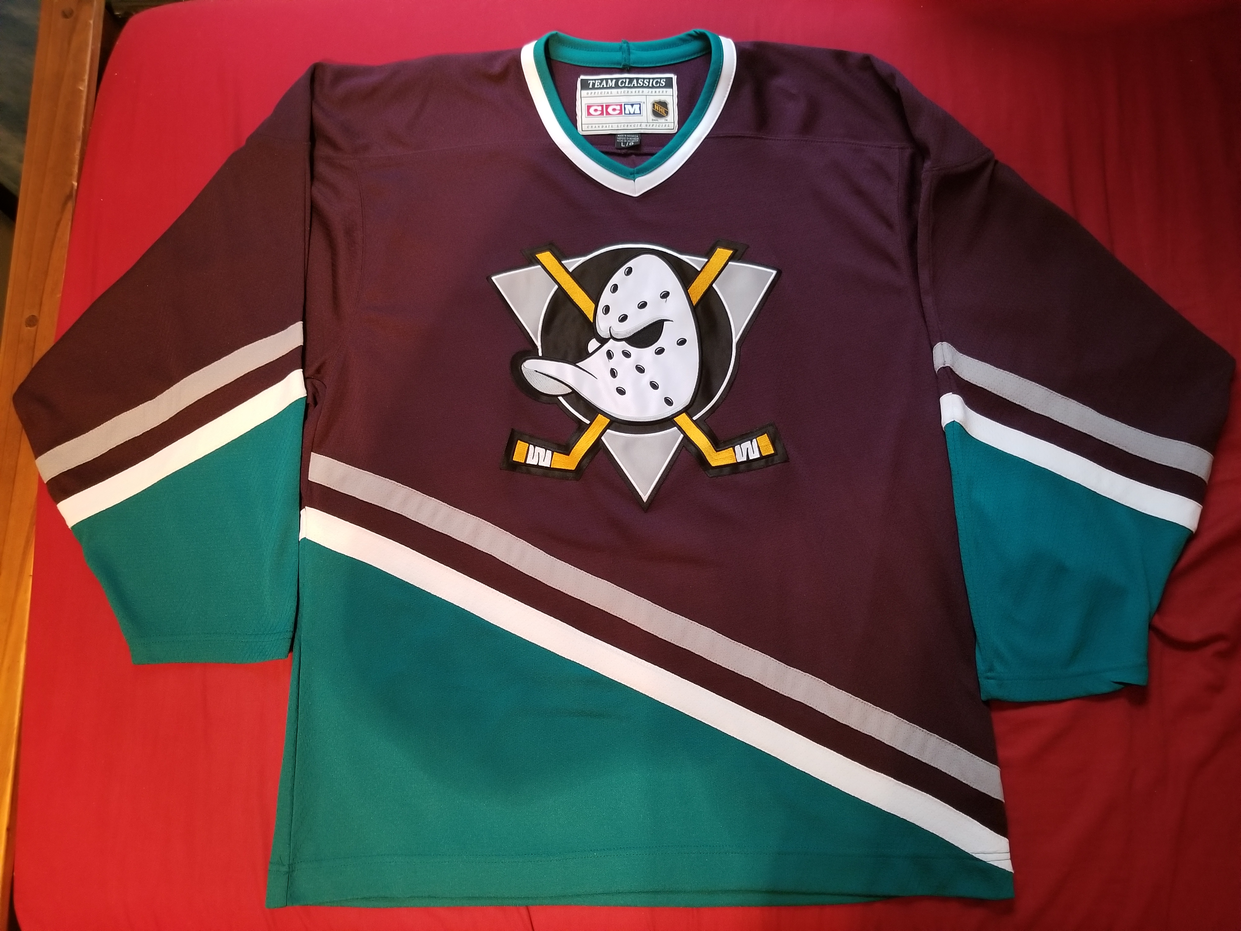Mighty Ducks Away Purple 1996