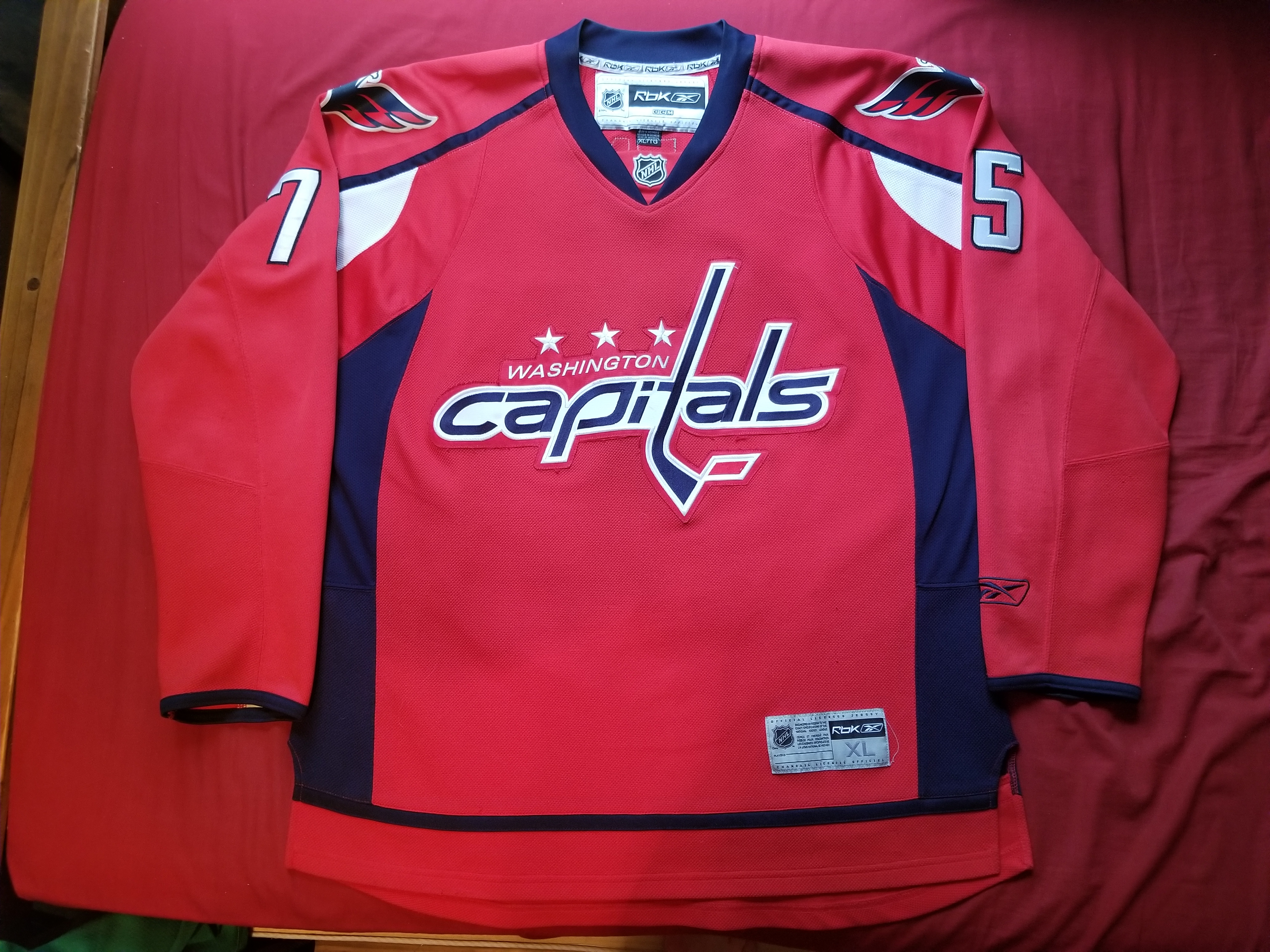 Capitals Home Red X75 2007 Front