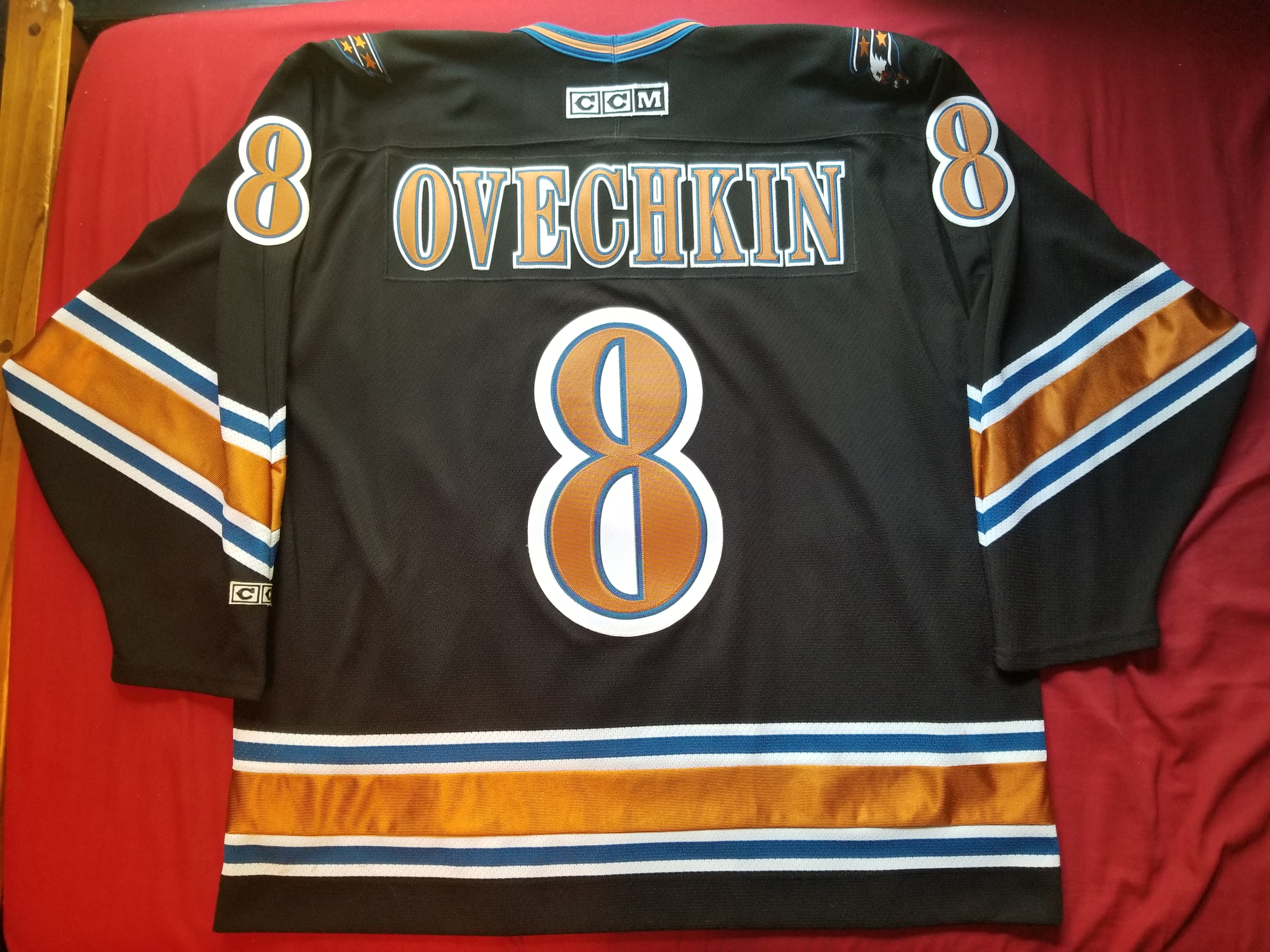 Capitals Ovechkin Home Black 2006 Back