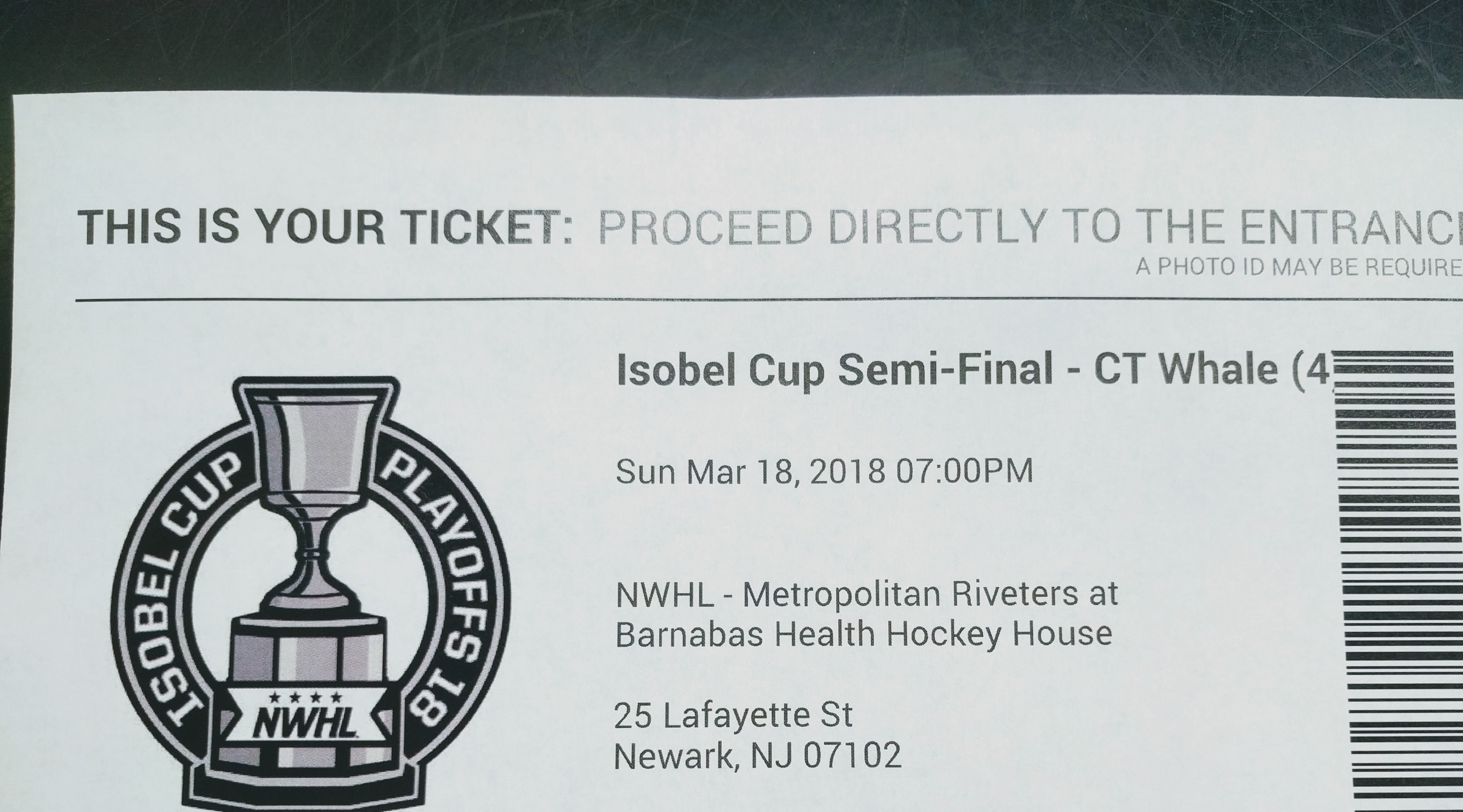 NWHL ticket