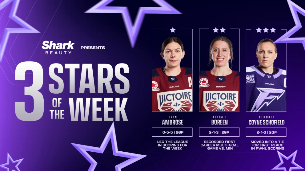 PWHL Stars of the Week – Montreal Rules