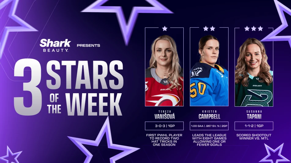 PWHL Stars of the Week – Vanišová Makes History