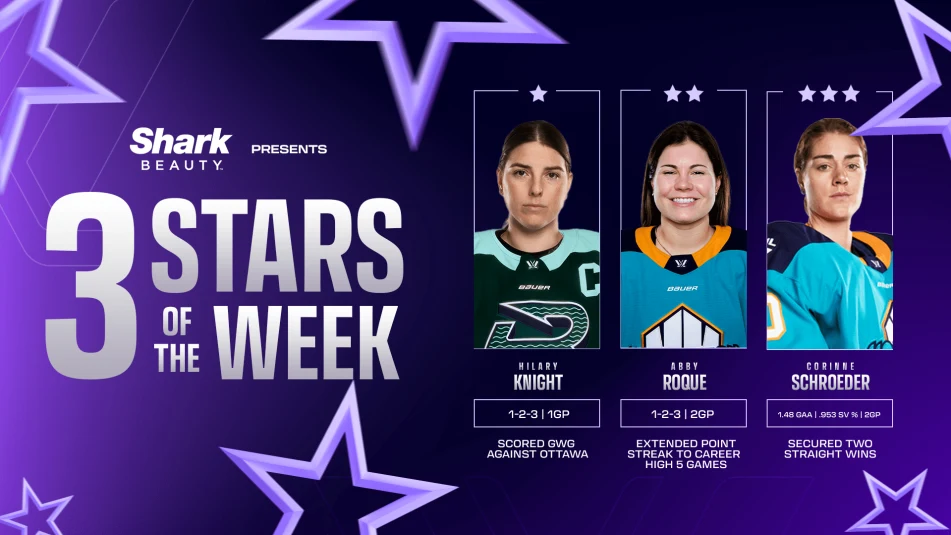 PWHL Stars of the Week – Knight Strikes Again
