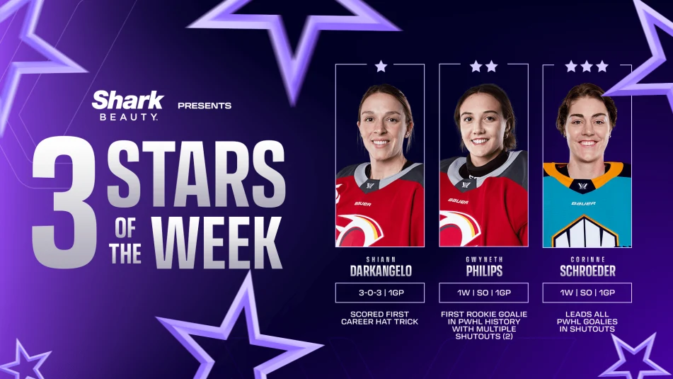 PWHL Stars of the Week – Darkangelo Earn First Star